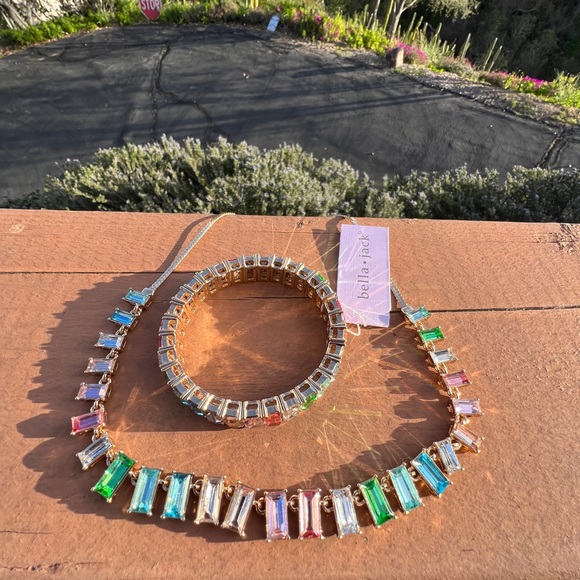 Rainbow Sunset Necklace & bracelet sets bella&jack - Picture 2 of 16